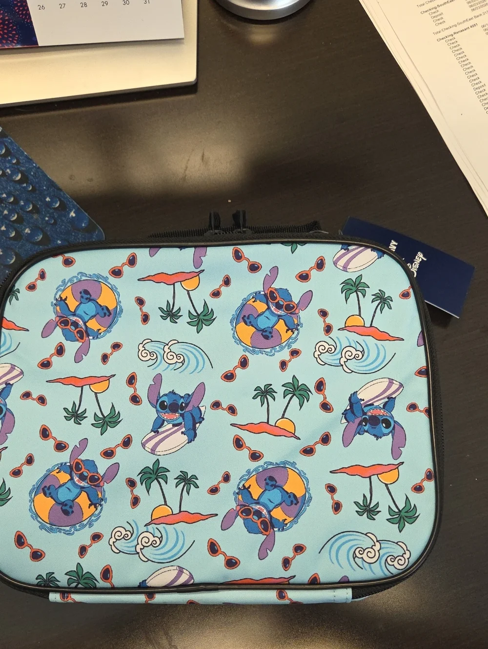 Disney's Stitch Backpack and lunch bag set--NWT-- Stitch character all over